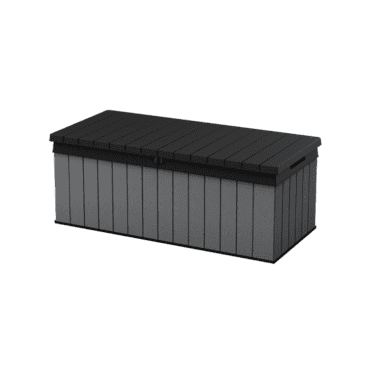 Keter Darwin 380L Plastic Storage Box – Grey-oakleysgardenmachine- Free shipping